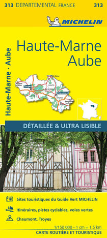 Cartes départementales n.313 : Aube, Haute-Marne