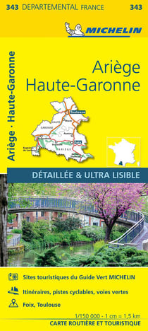 Cartes départementales n.343 : Ariège, Haute-Garonne