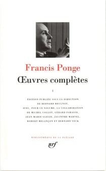 Oeuvres complètes Tome 1