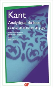 Analytique du beau - critique de la faculté de juger