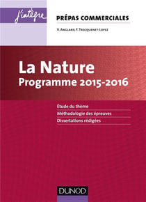 La nature - prépas commerciales - programme 2015-2016