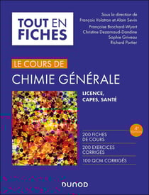Le cours de chimie générale - Licence, CAPES, Santé (4e édition)