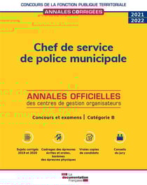 Chef de service de police municipale 2021 : concours et examens