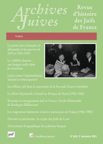 Revue archives juives n.54 : varia