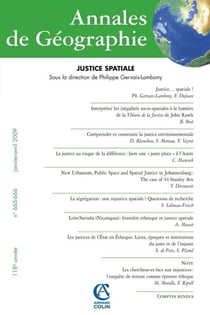 Annales de Géographie n° 665-666 (1-2/2009) Justice spatiale
