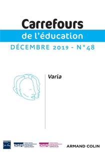 Carrefours de l'éducation n°48 (2/2019) Varia : Varia