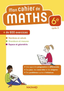 Mon cahier de maths 6e (2018)