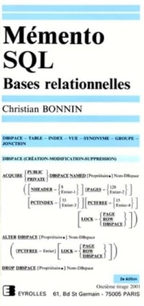 Mémento SQL - bases relationnelles