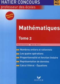 Hatier concours - preparation au crpe mathematiques t.2