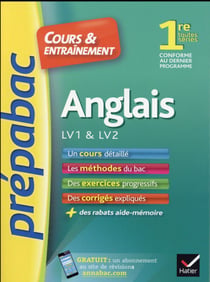 Prépabac cours & entraînement - anglais - lv1-lv2 - 1ère toutes séries