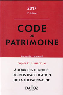 CODE DU PATRIMOINE 2017