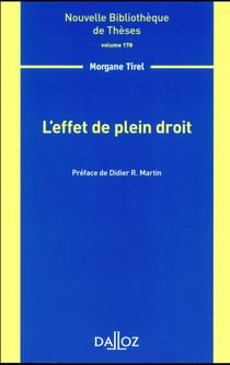L'effet de plein droit - Volume 178