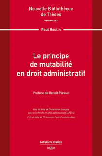 Le principe de mutabilité en droit administratif. Volume 247