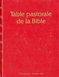 Table pastorale de la Bible