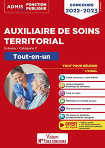 Concours auxiliaire de soins territorial - catégorie C - tout-en-un - concours externe 2022-2023