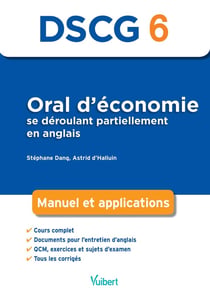 DSCG 6 - oral d'économie se deroulant partiellement en anglais - manuel et applications