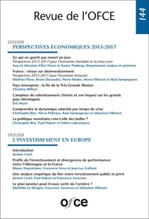 Revue de l'OFCE n.144 : perspectives économiques 2015-2017