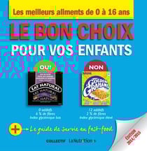 Le bon choix pour vos enfants - les meilleurs aliments de 0 à 16 ans