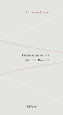 Litteralite du pas - andre du bouchet