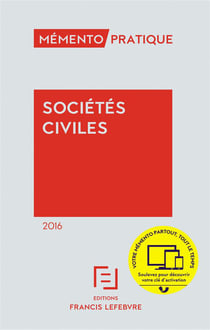 MEMENTO SOCIETES CIVILES 2016