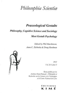 Revue Philosophia scientiae n.26 : philosophy, cognitive science and sociology meet gestalt psychology (édition 2022)