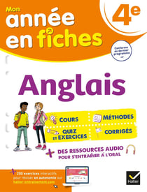 Mon année en fiches : anglais - 4e