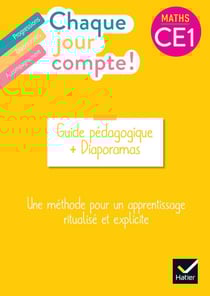 Chaque jour compte ! : maths - CE1 - guide pédagogique + diaporamas