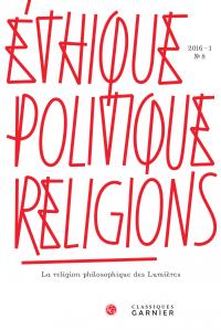 Éthique, politique, religions n.8 : la religion philosophique des Lumières