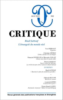 Revue Critique n.900 : Riad Sattouf : L'étrangeté du monde réel
