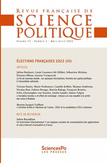 Revue française de science politique n.73-2
