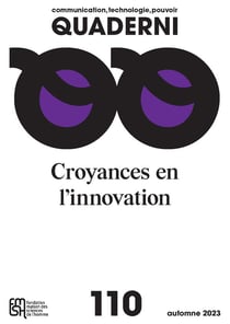 QUADERNI n.110 : Croyances en l'innovation