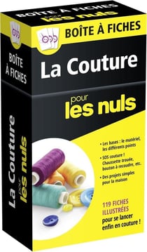 La couture pour les nuls - boîte à fiches