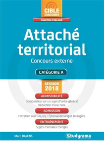 Attaché territorial - concours externe - catégorie A (concours 2018)