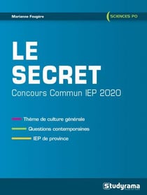 Le secret - concours commun iep (édition 2020)