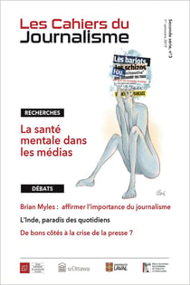 Les cahiers du journalisme Volume 2, Numéro 3