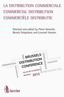 La distribution commerciale/commercial distribution/commerciële distributie