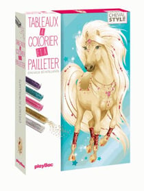 Animal style - carte à pailleter cheval style