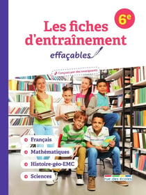 Les fiches d'entraînement effaçables : 6e