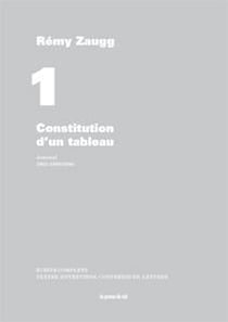 Écrits complets t.& - constitution d'un tableau - journal - 1963-1968/1988
