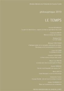 Philosophique, année 2019 : Le Temps