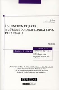 La fonction de juger à l'épreuve du droit contemporain de la famille