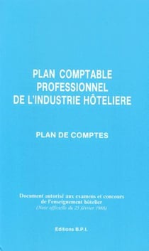 plan comptable hotelier