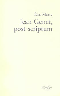 Jean genet, post-scriptum