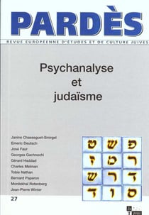 Revue Pardès n.27 : psychanalyse et judaïsme