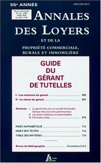 Guide des gérants de tutelles