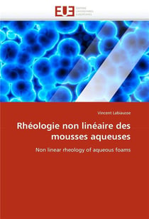 Rheologie non lineaire des mousses aqueuses