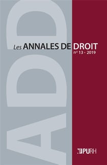Les Les Annales de droit, n° 13/2019