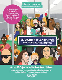 Le cahier d'activités des gens dans le métro
