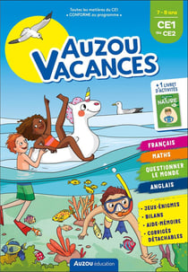 Cahier de vacances : Auzou vacances - du CE1 au CE2