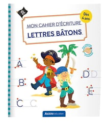Mon cahier d'écriture - lettres bâtons - pirates